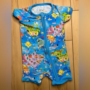 Colorful Kids Swim Romper
